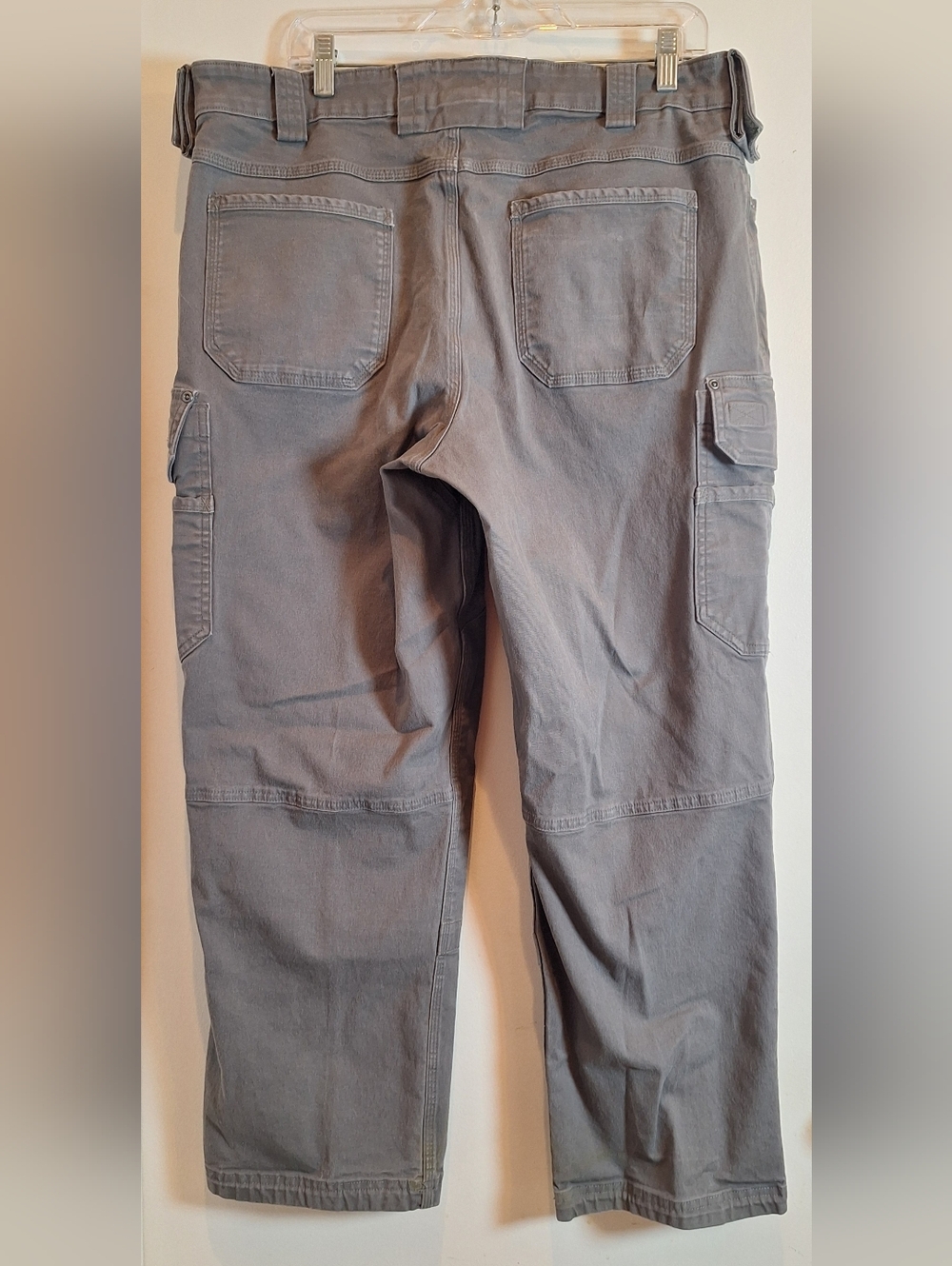 Duluth Trading Flex Fire Hose Gray Cargo Pants Men 38X29(tag 38x30) Workwear - Picture 2 of 10